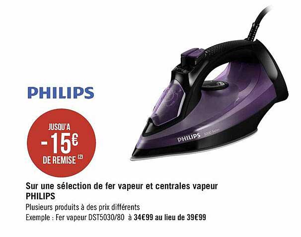 fer vapeur et centrales vapeur philips