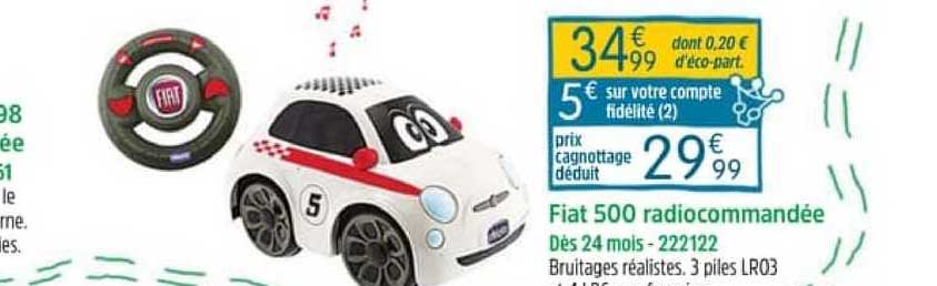 fiat 500 radiocommandée