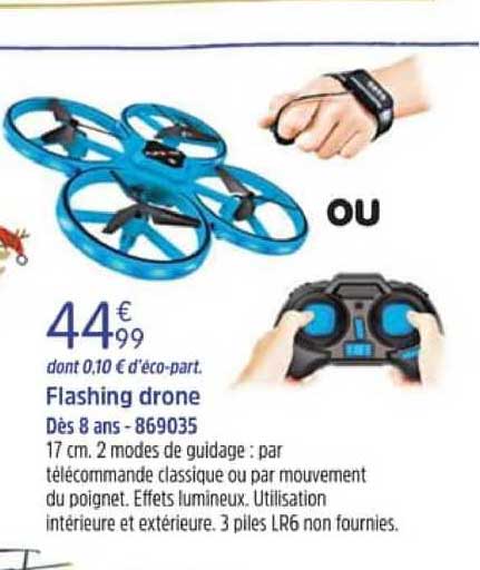 flashing drone