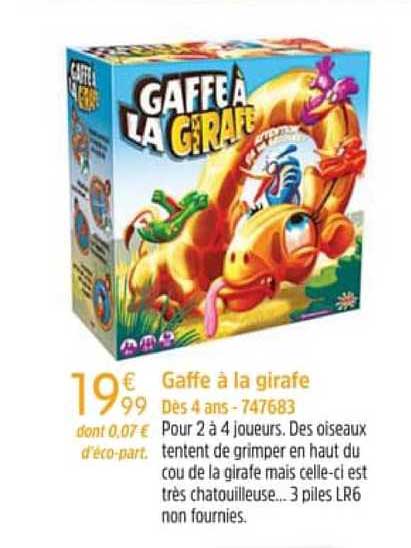 gaffe à la girafe