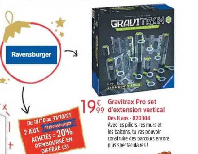 gravitrax pro set d'extension vertical