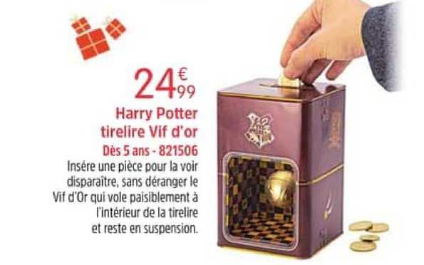harry potter tirelire vif d'or