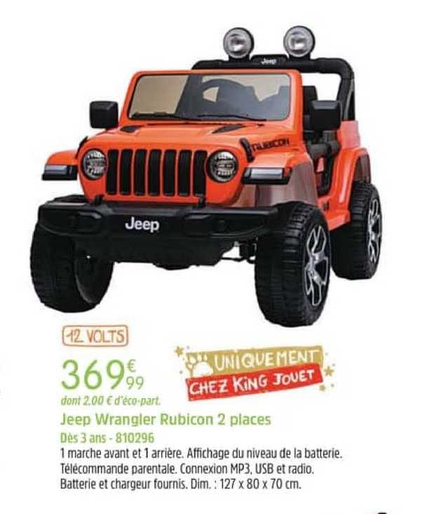 jeep wrangler rubicon 2 places