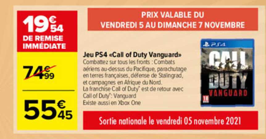 jeu ps4 «call of duty vanguard»