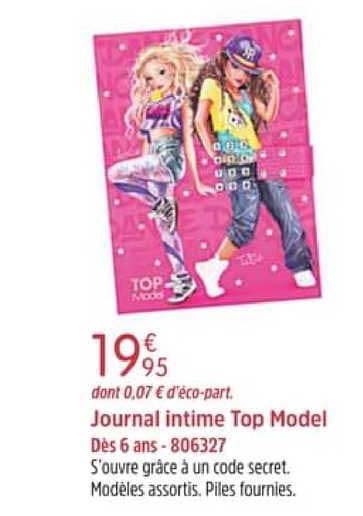 journal intime top model