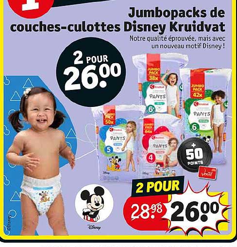 jumbopacks de couches-culottes disney kruidvat