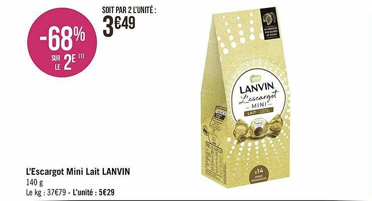 l'escargot mini lait lanvin
