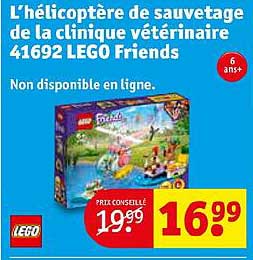 l'hélicoptère de sauvetage de la clinique vétérinaire 41692 lego friends