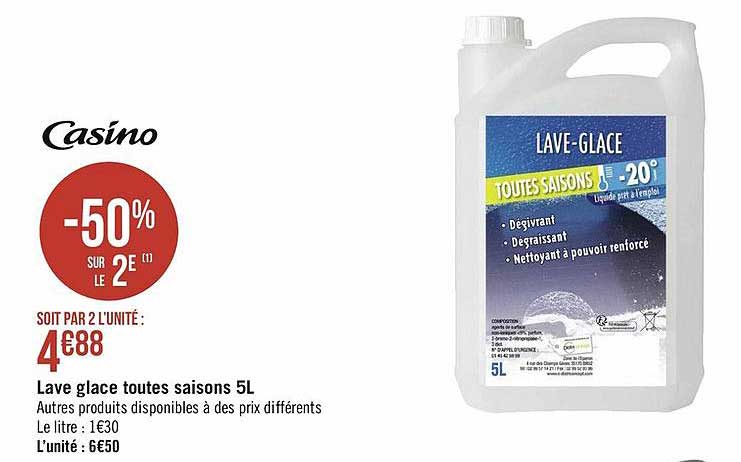 lave glace toutes saison 5l