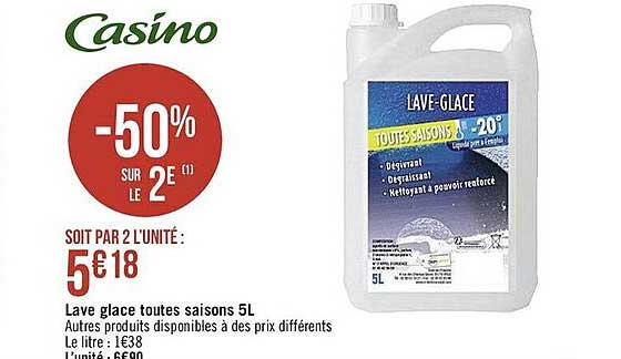 lave glace toutes saisons 5l