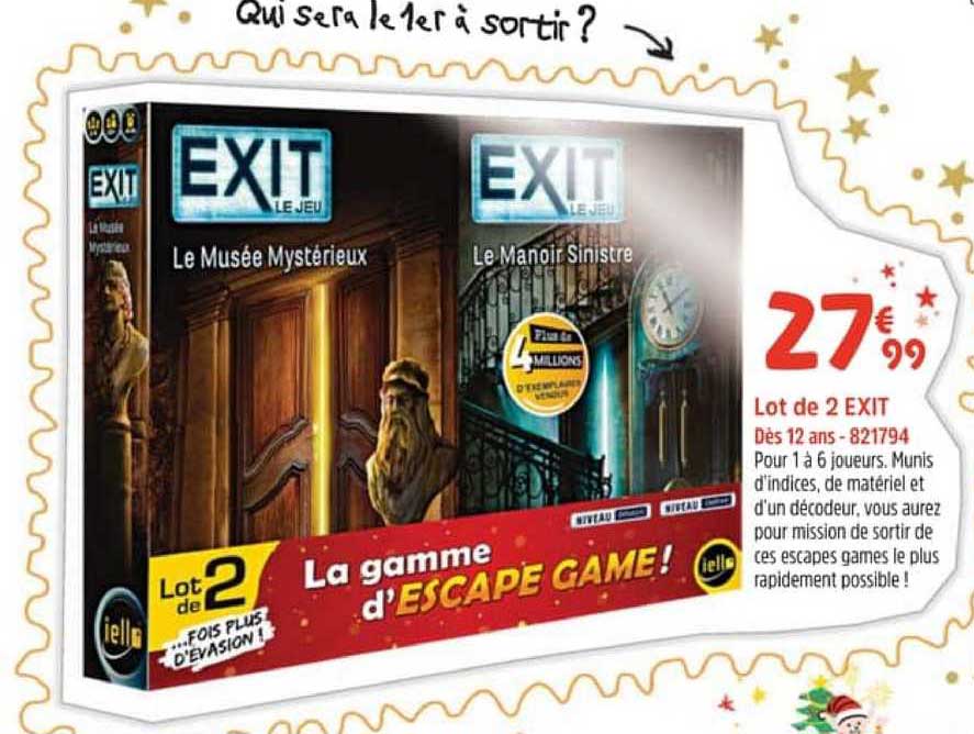 lot de 2 exit