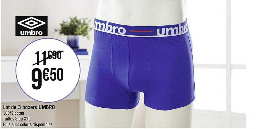 Lot De 3 Boxers Umbro