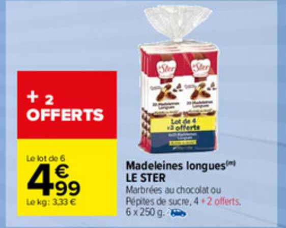 Madeleines Longues Le Ster
