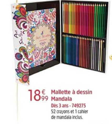 mallette à dessin mandala