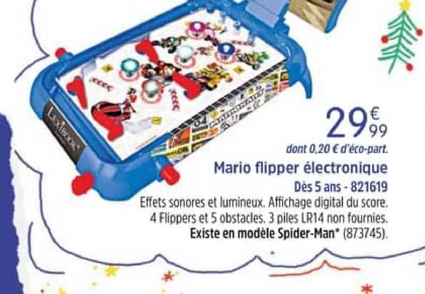 mario flipper électronique