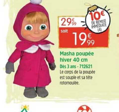 masha poupée hiver 40 cm