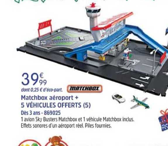 matchbox aéroport + 5 véhicules offerts (5)