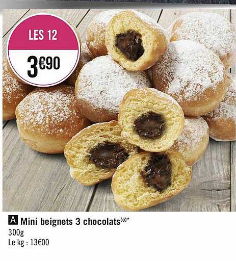 Mini Beignets 3 Chocolats