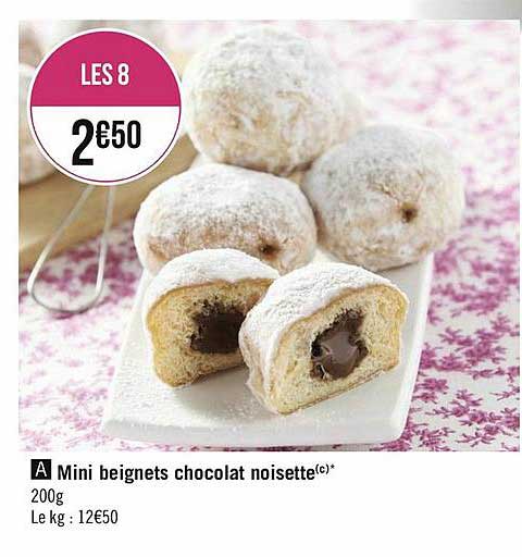 Mini Beignets Chocolat Noisette