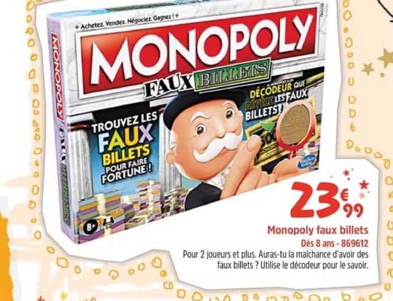 monopoly faux billets