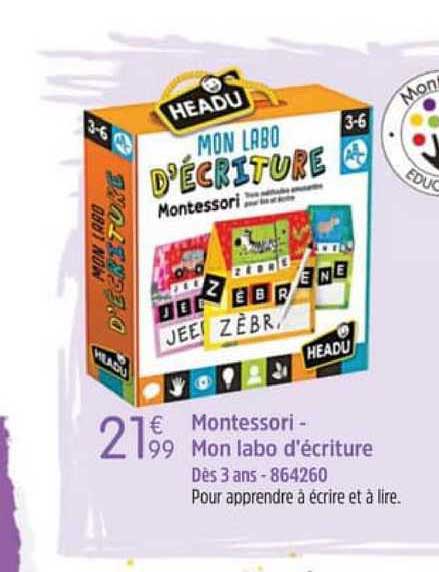 montessori - mon labo d'écriture