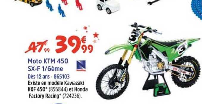 moto ktm 450 sx-f 1-6ème