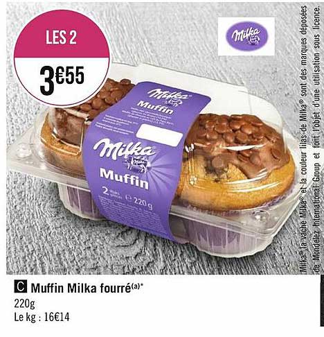 Muffin Milka Fourré
