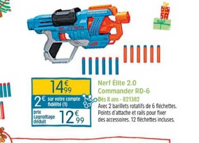nerf élite 2.0 commander rd-6