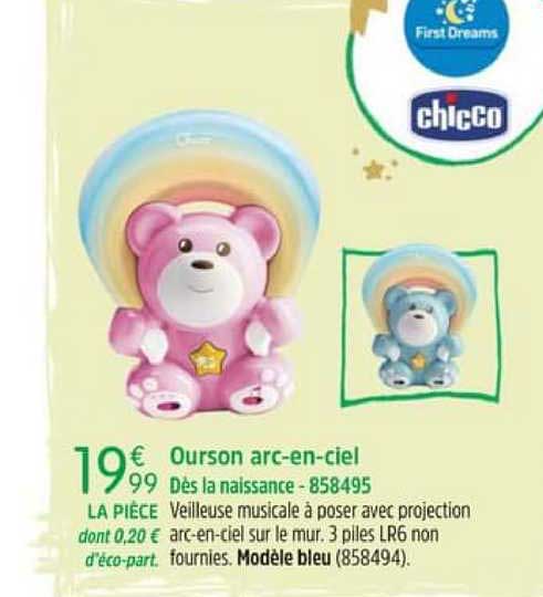 Ourson Arc-en-ciel Chicco