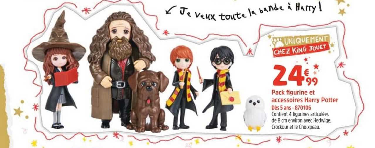 pack figurines de accessoires harry potter