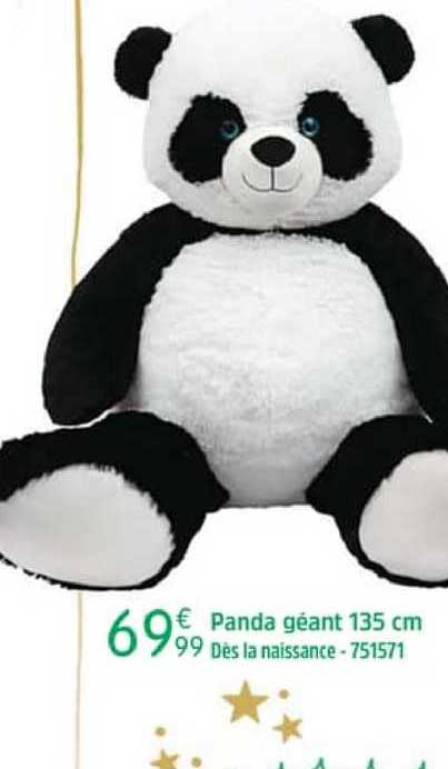 Panda Géant 135 Cm