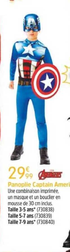 Panoplie Captain America Avengers