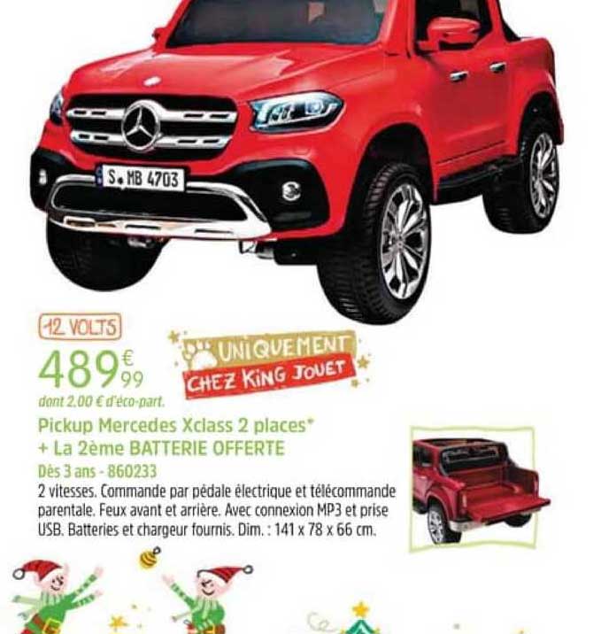 pickup mercedes xclass 2 places + la 2ème batterie offerte