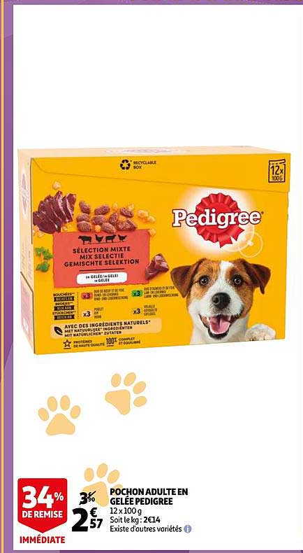 Pochon Adulte En Gelée Pedigree