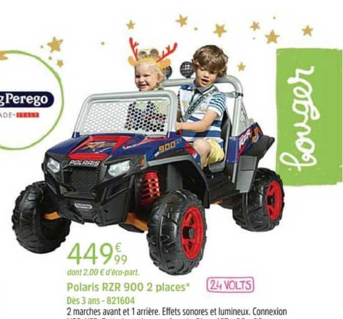 polaris rzr 900 2 places