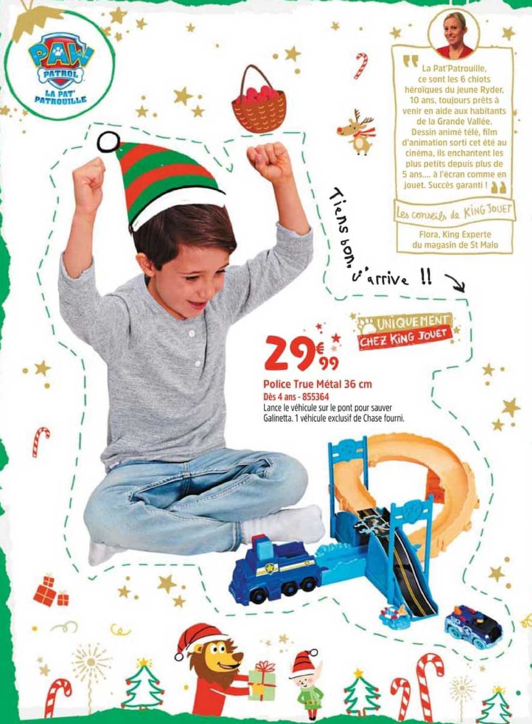 police true métal 36 cm paw patrol