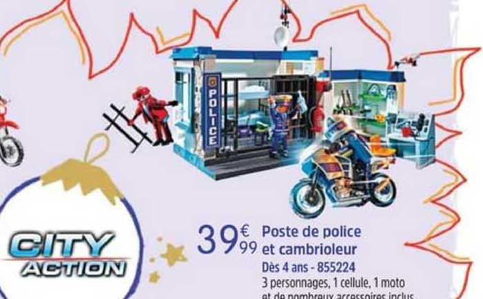poste de police et cambrioleur city action