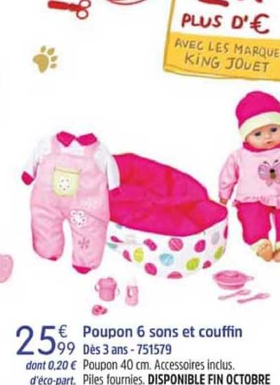 poupon 6 sons et couffin
