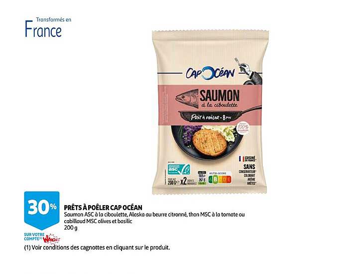 prêts à poêler cap océan