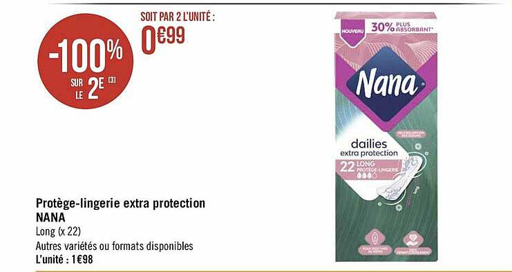 protège-lingerie extra protection nana