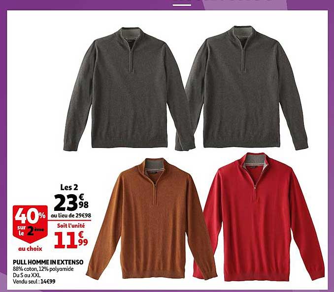 pull homme in extenso