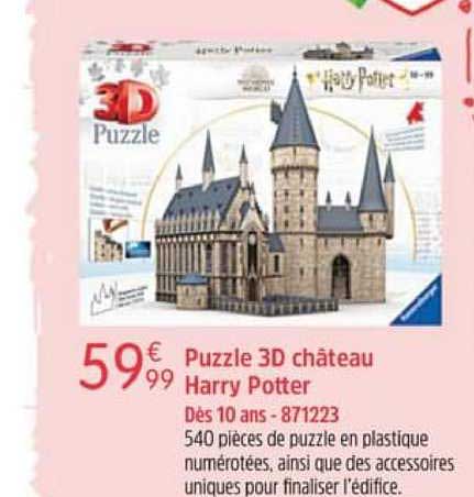 puzzle 3d château harry potter