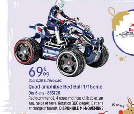 quad amphibie red bull 1-16ème