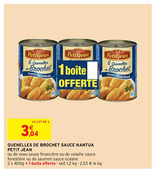 Quenelles De Brochet Sauce Nantua Petit Jean