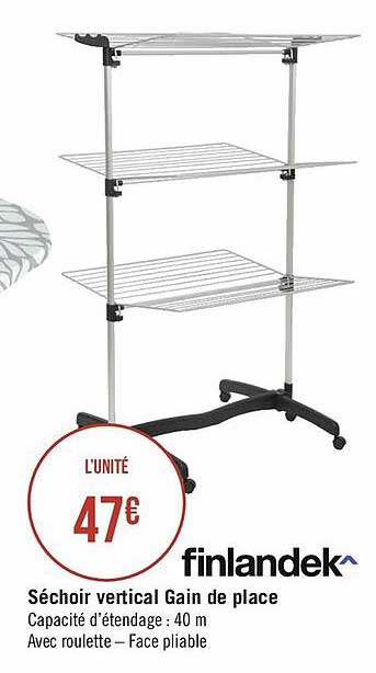 séchoir vertical gain de place finlandek^