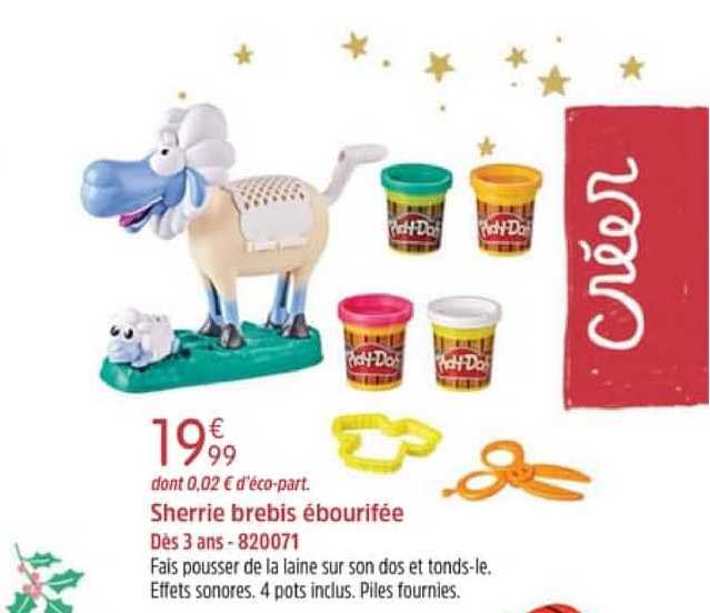sherrie brebis ébourifée play-doh