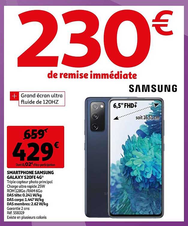 smartphone samsung galaxy s20fe 4g