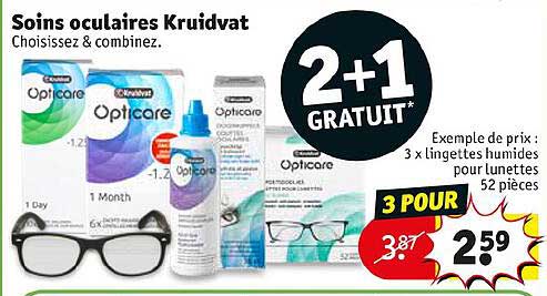 soins oculaires kruidvat 2+1 gratuit