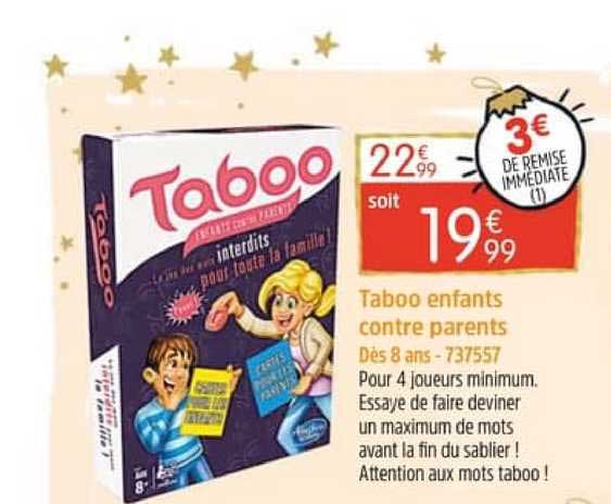 taboo enfants contre parents
