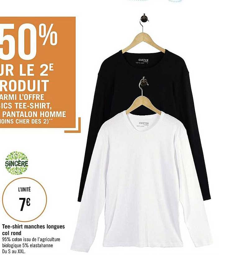 tee-shirt manches longues sincère